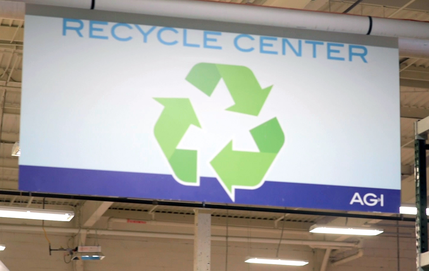 Staying Green: AGI’s Recycling Center